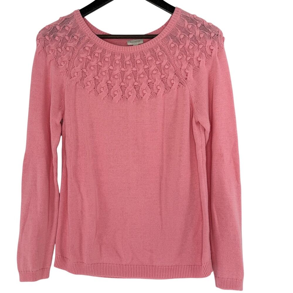 Talbots Petites Pink Cotton Sweater MP